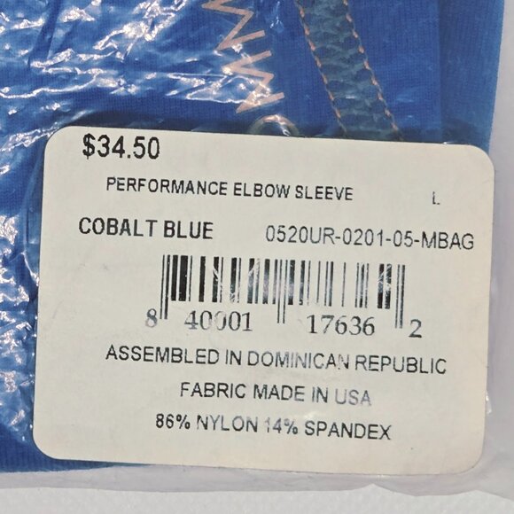 Tommie Copper Cobalt Blue Performance Elbow Sleeve Size Large NWT $34.50 - Picture 5 of 6